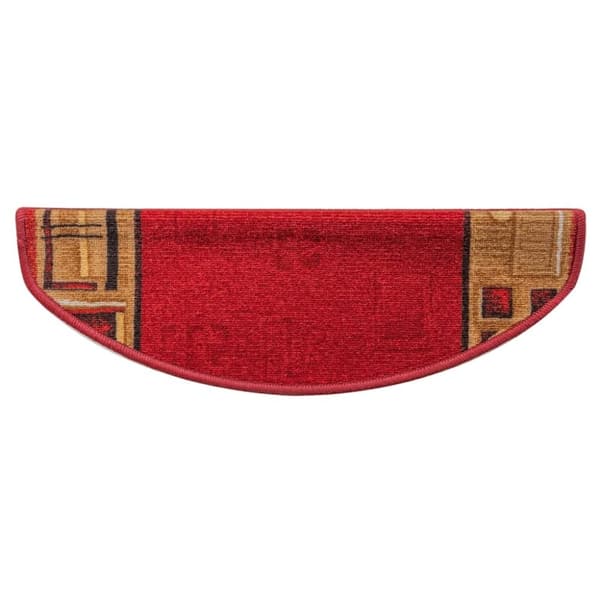 vidaXL Selvklebende trappematter 15 stk rød 65x21x4 cm