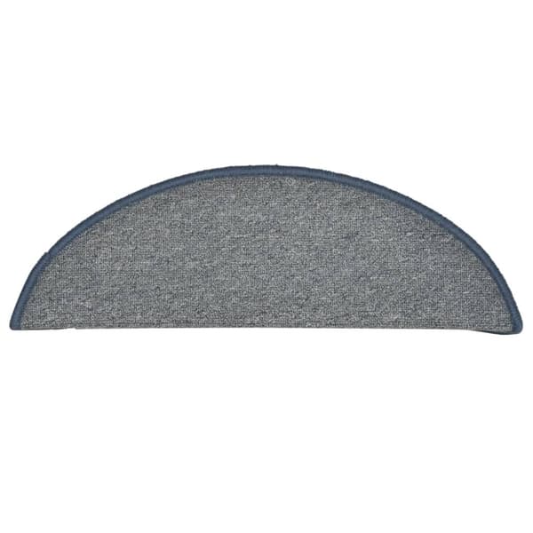vidaXL Trappetrinnstepper 15 stk lysegrå og blå 56x17x3 cm