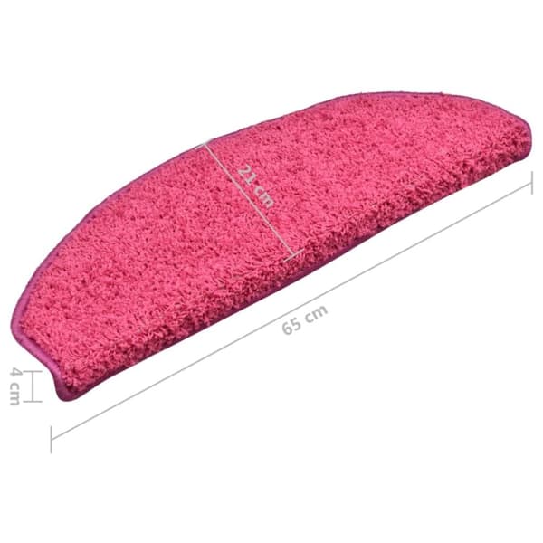 vidaXL Trappetrinnstepper 15 stk rosa 65x21x4 cm