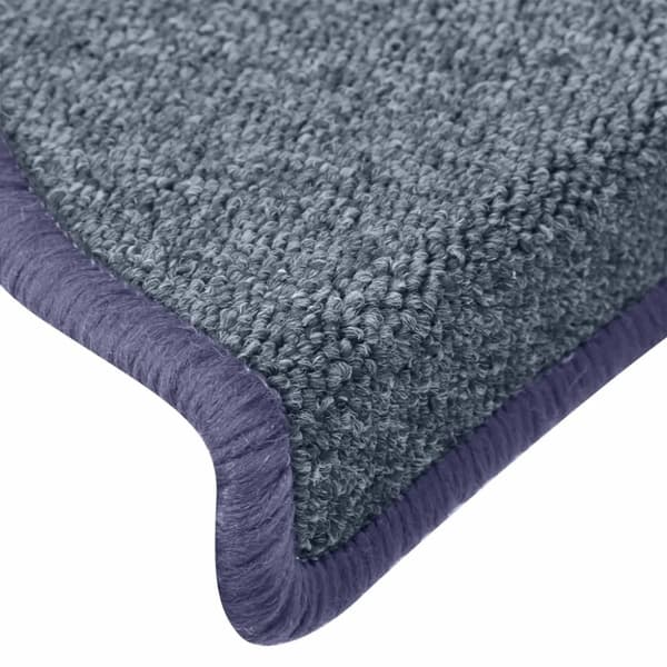 vidaXL Trappetrinnstepper 15 stk mørkegrå og blå 65x24x4 cm