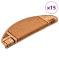 Miniatyrbilde 1 av 8: vidaXL Selvklebende trappematter 15 stk beige 65x21x4 cm