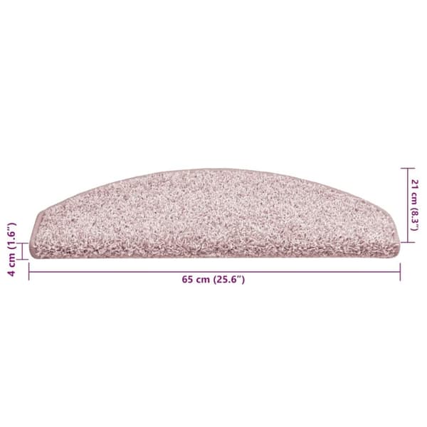vidaXL Trappetrinnstepper 15 stk lyserosa 65x21x4 cm