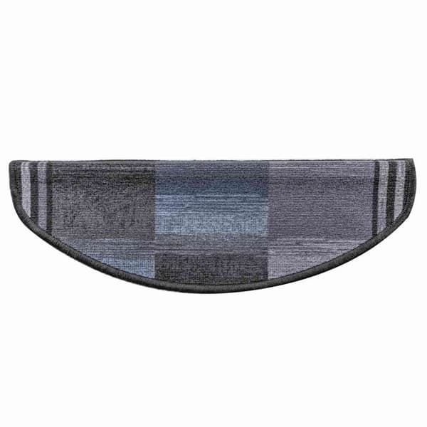 vidaXL Selvklebende trappematter 15 stk svart og grå 65x21x4 cm