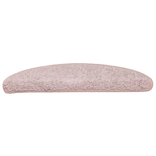 vidaXL trappemåtter 15 stk. 56x17x3 cm lyserød