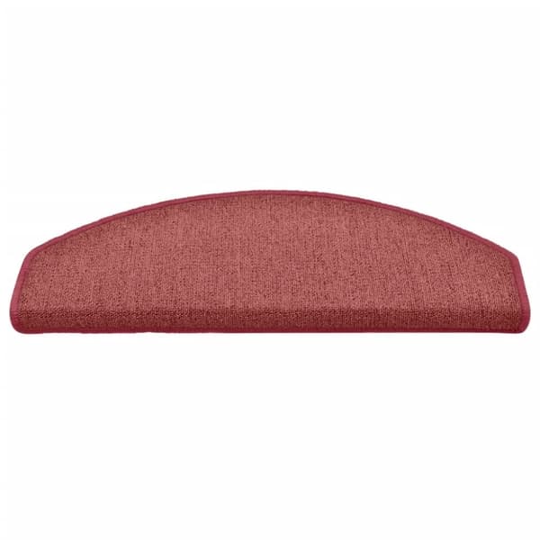 vidaXL trappemåtter 15 stk. 65x24x4 cm rød