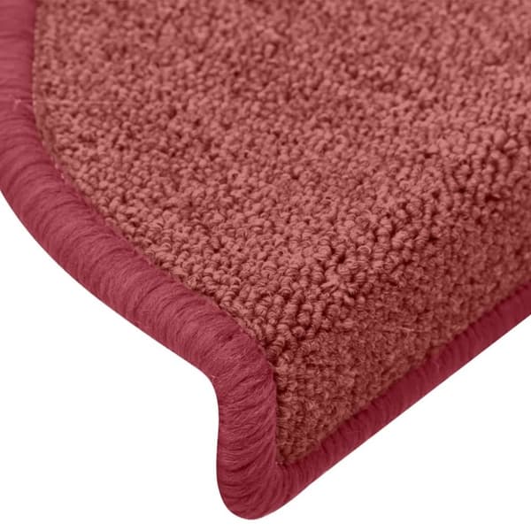 vidaXL trappemåtter 15 stk. 65x24x4 cm rød