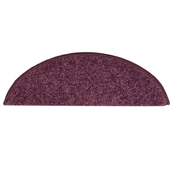 vidaXL trappemåtter 15 stk. 56x17x3 cm mørklilla