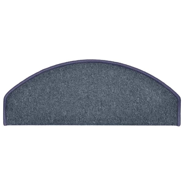 vidaXL trappemåtter 15 stk. 65x24x4 cm mørkegrå og blå