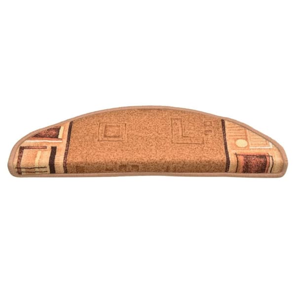 vidaXL Itsekiinnittyvät porrasmatot 15 kpl beige 65x21x4 cm
