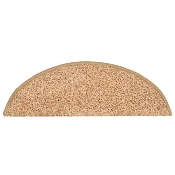 vidaXL trappemåtter 15 stk. 56x17x3 cm guldfarvet