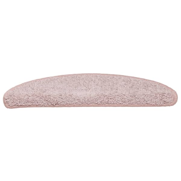 vidaXL trappemåtter 15 stk. 65x21x4 cm lyserød