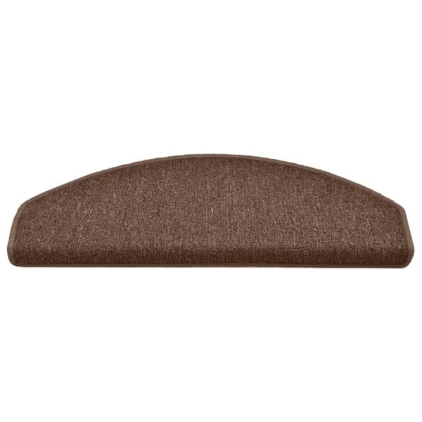 vidaXL trappemåtter 15 stk. 65x24x4 cm brun