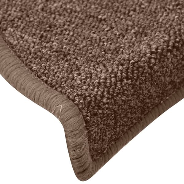 vidaXL trappemåtter 15 stk. 65x24x4 cm brun