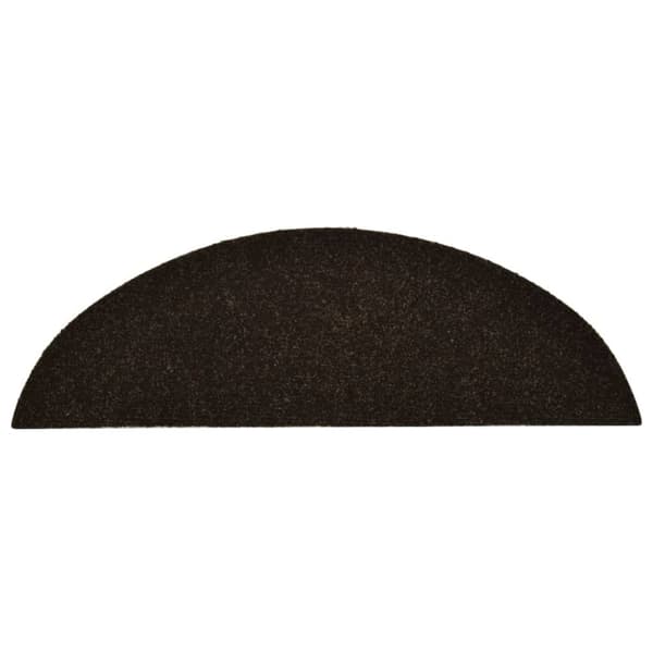 vidaXL selvklæbende trappemåtter 15 stk. 56x17x3 cm tuftet mørkebrun