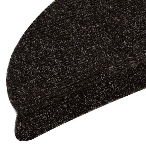 vidaXL selvklæbende trappemåtter 15 stk. 56x17x3 cm tuftet mørkebrun