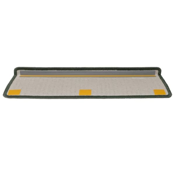 vidaXL 15 stk. trappemåtter 65x21x4 cm grøn