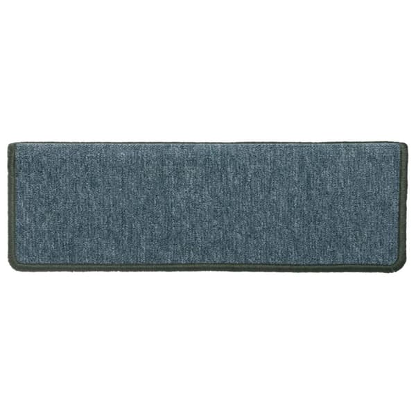 vidaXL 15 stk. trappemåtter 65x21x4 cm grøn