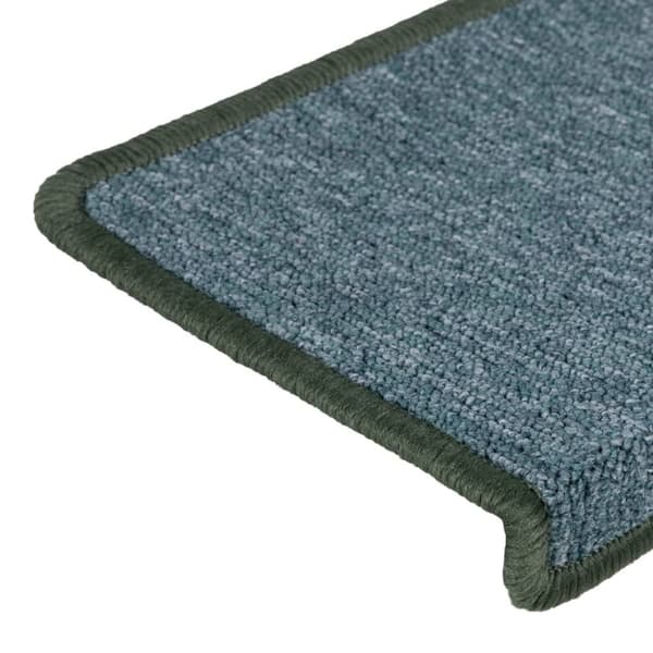 vidaXL 15 stk. trappemåtter 65x21x4 cm grøn