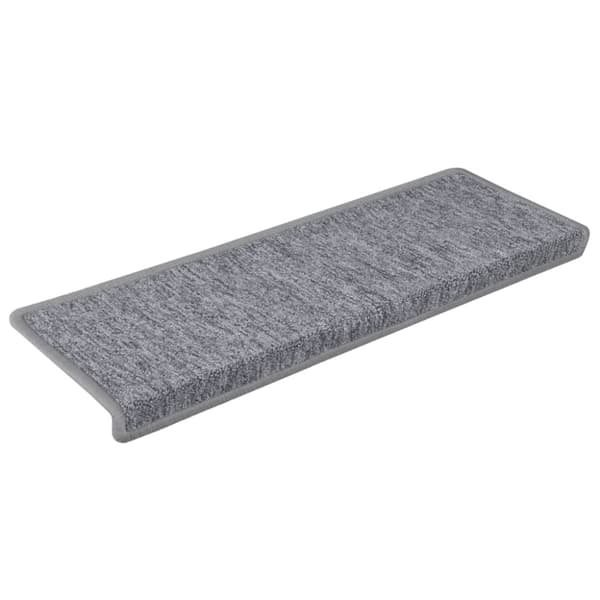 vidaXL trappemåtter 15 stk. 65x21x4 cm hvid og grå