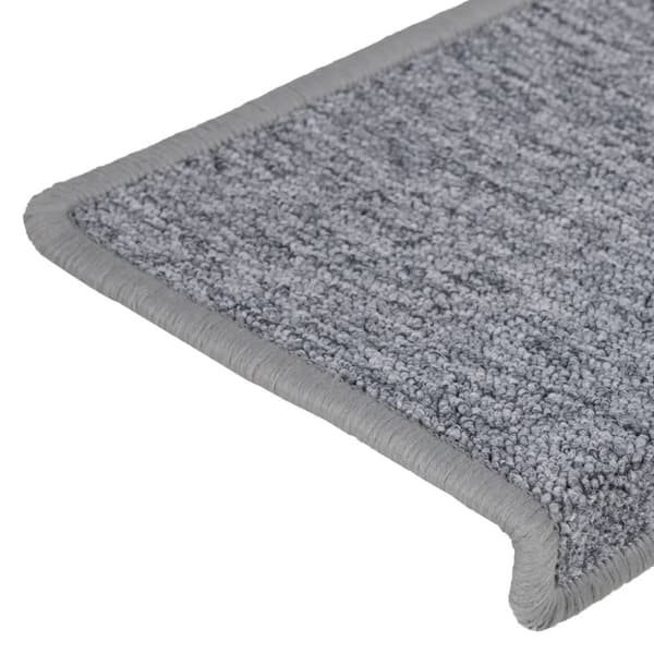 vidaXL trappemåtter 15 stk. 65x21x4 cm hvid og grå