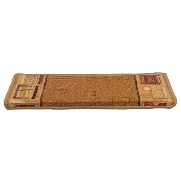 vidaXL Selvklebende trappematter 15 stk 65x21x4 cm beige
