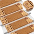 Miniatyrbilde 5 av 8: vidaXL Selvklebende trappematter 15 stk 65x21x4 cm beige