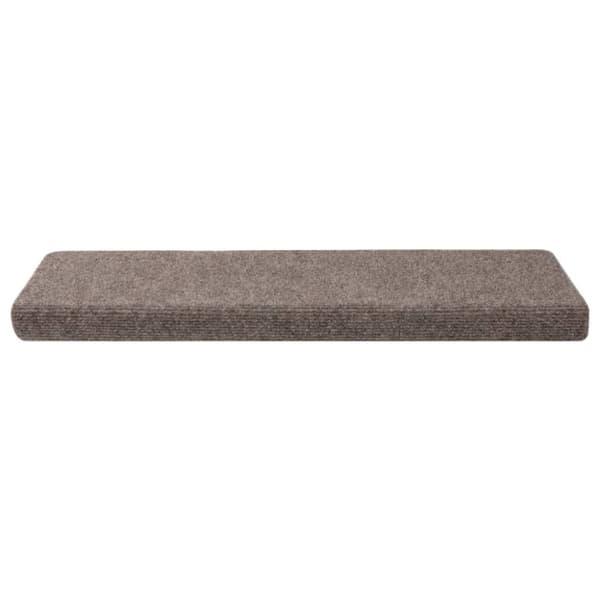 vidaXL Trappematter 15 stk nålestempel 65x21x4 cm kremhvit