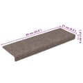 Miniatyrbilde 9 av 9: vidaXL Trappematter 15 stk nålestempel 65x21x4 cm kremhvit