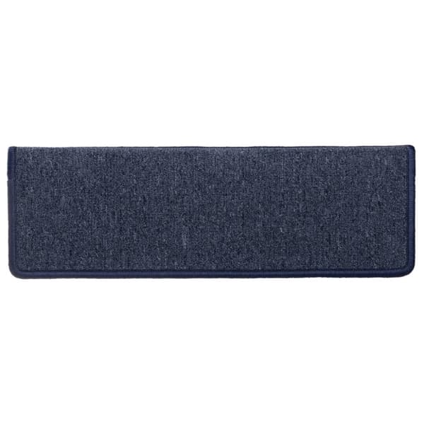 vidaXL 15 stk. trappemåtter 65x21x4 cm grå og blå