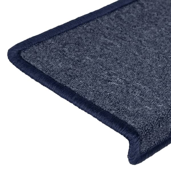 vidaXL 15 stk. trappemåtter 65x21x4 cm grå og blå