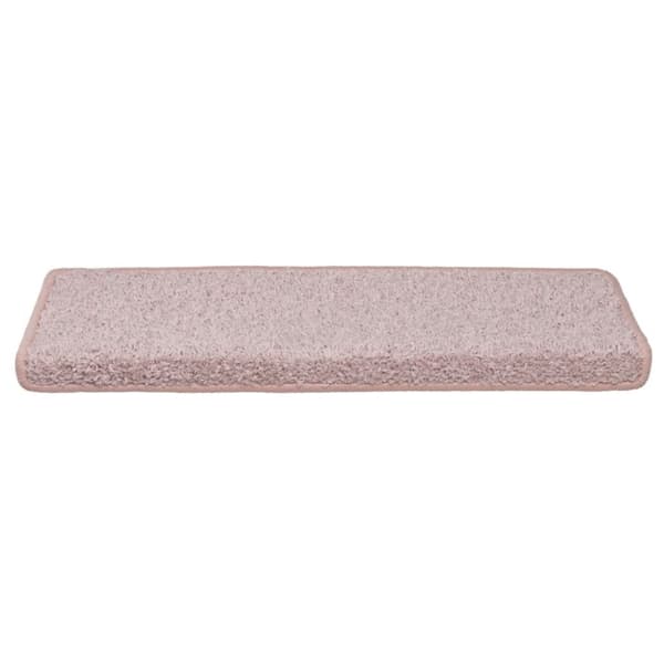 vidaXL Trappstegsmattor 15 st 65x21x4 cm vit och rosa