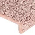 Miniatyrbild 6 av 10: vidaXL Trappstegsmattor 15 st 65x21x4 cm vit och rosa