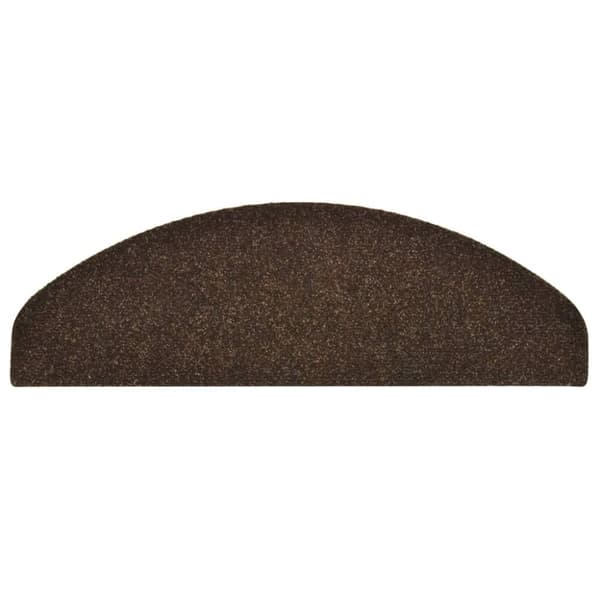 vidaXL selvklæbende trappemåtter 5 stk. 65x21x4 cm tuftet brun