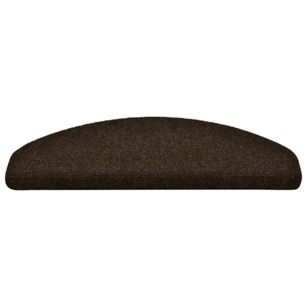 vidaXL Selvklebende trappematter 10 stk brun 65x21x4 cm nålestempel