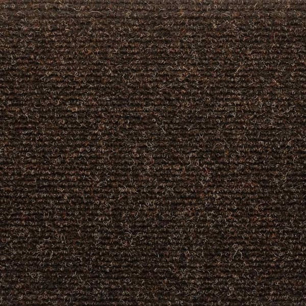 vidaXL Selvklebende trappematter 10 stk brun 65x21x4 cm nålestempel