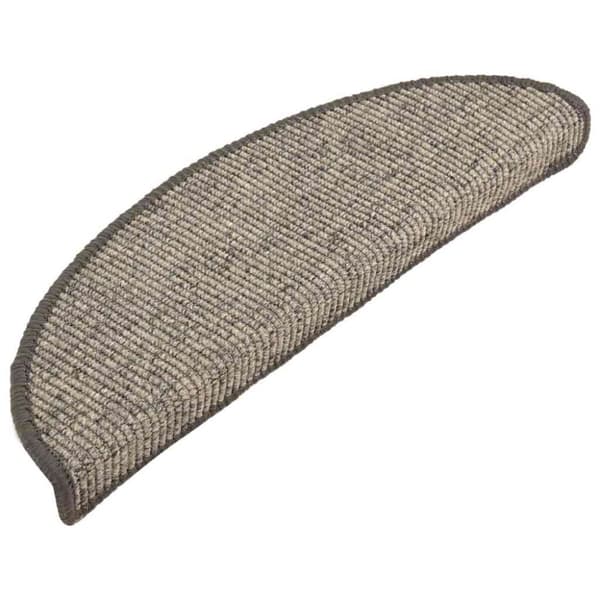 vidaXL Trappstegsmattor självhäftande 15 st 56x20 cm beige och grå