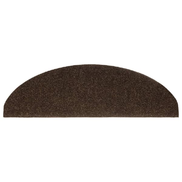 vidaXL selvklæbende trappemåtter 10 stk. 65x21x4 cm tuftet brun