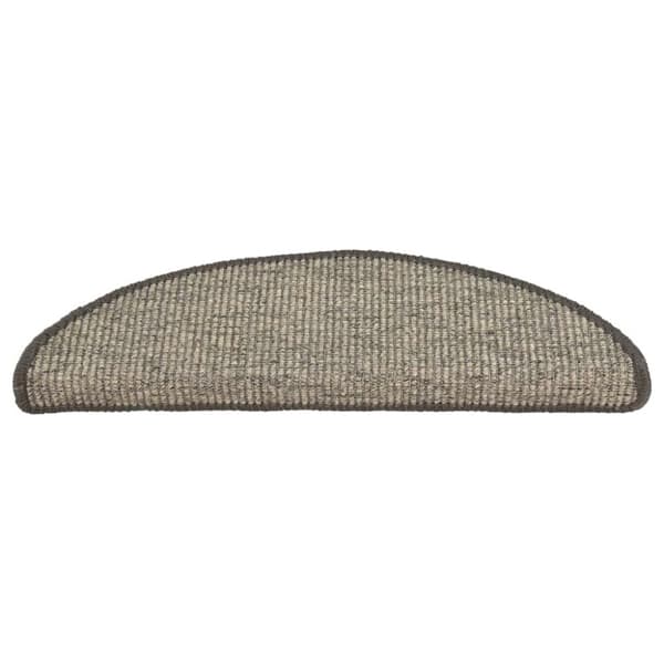 vidaXL Itsekiinnittyvät porrasmatot 15 kpl 56x17x3 cm beige ja harmaa