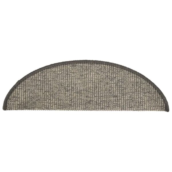 vidaXL Itsekiinnittyvät porrasmatot 15 kpl 56x17x3 cm beige ja harmaa