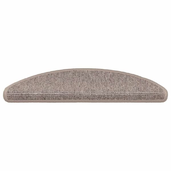 vidaXL selvklæbende trappemåtter 15 stk. 56x17x3 cm mørk beige