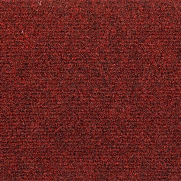 vidaXL Trappstegsmattor självhäftande 5 st röd 56x17x3 cm brodyr