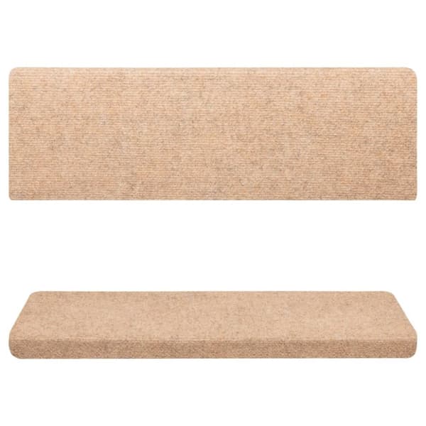 vidaXL Trappstegsmattor 10 st brun 65x21x4 cm brodyr