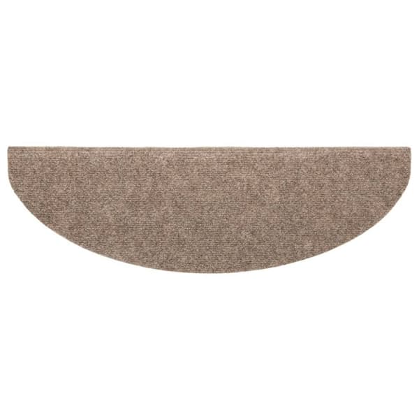 vidaXL Trappstegsmattor självhäftande 10 st gräddvit 65x21x4 cm brodyr