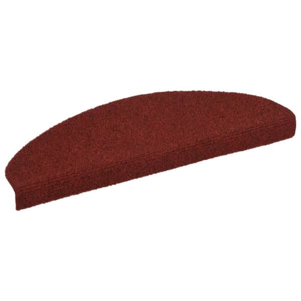 vidaXL selvklæbende trappemåtter 5 stk. 65x21x4 cm tuftet rød