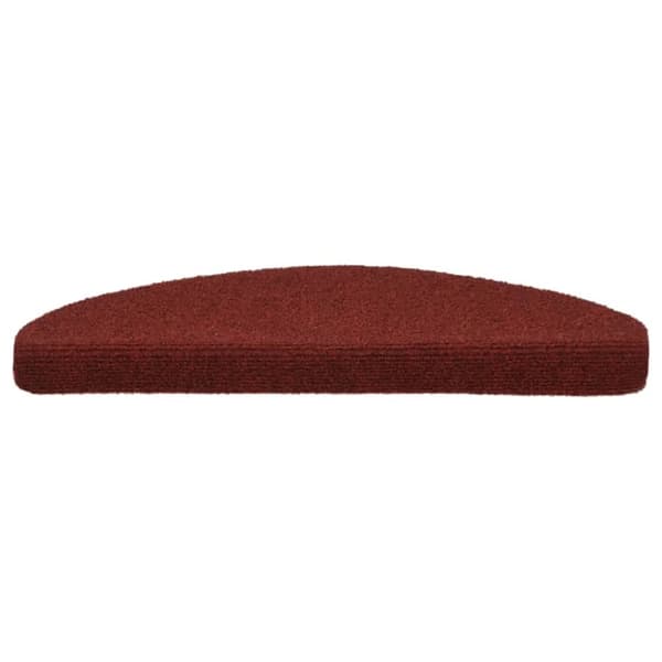 vidaXL selvklæbende trappemåtter 5 stk. 65x21x4 cm tuftet rød