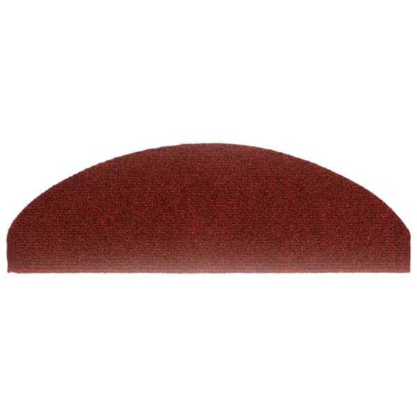 vidaXL selvklæbende trappemåtter 5 stk. 65x21x4 cm tuftet rød