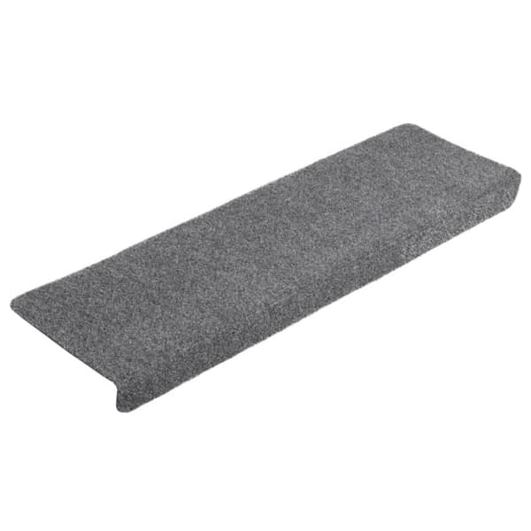 vidaXL trappemåtter 10 stk. 65x21x4 cm tuftet lysegrå