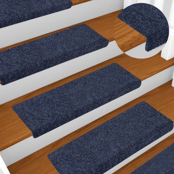 vidaXL trappemåtter 10 stk. 65x21x4 cm tuftet antracitgrå