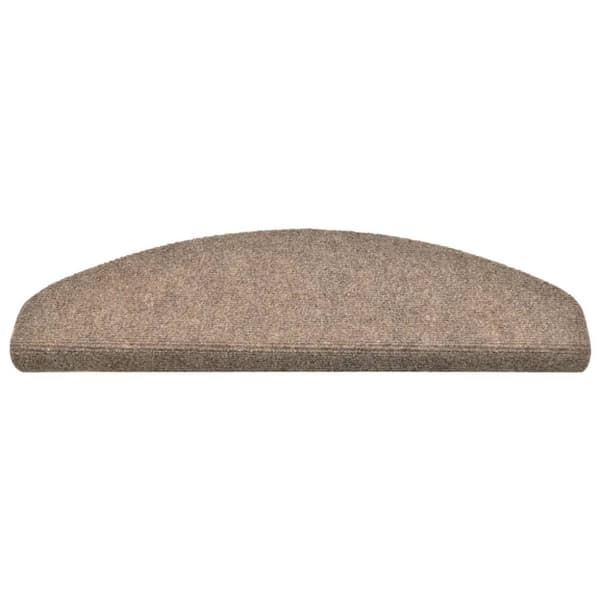vidaXL selvklæbende trappemåtter 5 stk. 65x21x4 cm tuftet cremefarvet