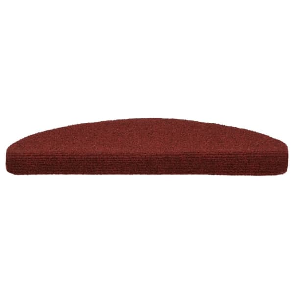 vidaXL selvklæbende trappemåtter 10 stk. 65x21x4 cm tuftet rød